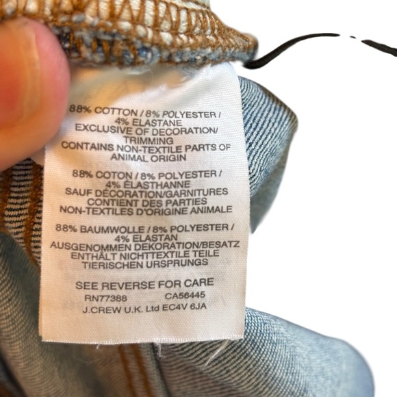 EUC Madewell Women’s High-rise Demi-Boot Distressed Crop Jeans – Sz 26 - Picture 12 of 16